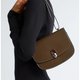 Braune Schultertasche aus Leder