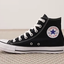 Black High-Top Canvas Sneakers