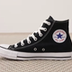 Black High-Top Canvas Sneakers