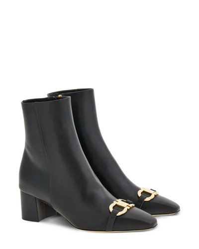 Black Buckled Ankle Boots