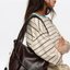 Dark Brown Leather Hobo Bag