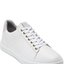 White Leather Low-Top Sneakers