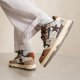 Cream Retro Sneakers