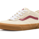 Cream and Burgundy Skate Sneakers