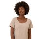 Oatmeal Scoop-Neck Tee