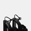Black Suede Platform Heels