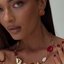 Gold Stone Chain Necklace