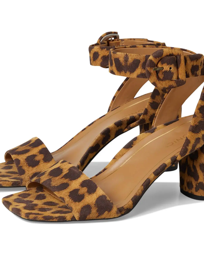 Leopard Print Block-Heel Pumps