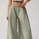 Mint Wide-Leg Jogger Pants