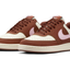 Brown and Pink Low-Top Sneakers