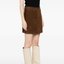 Brown Suede Mini Skirt