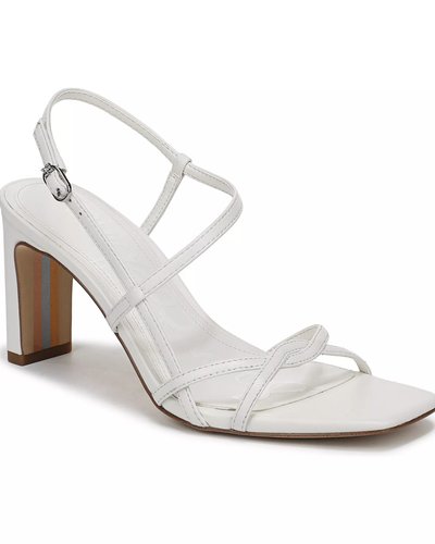 White Strappy Heeled Sandals