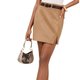 Tan Mini Skirt