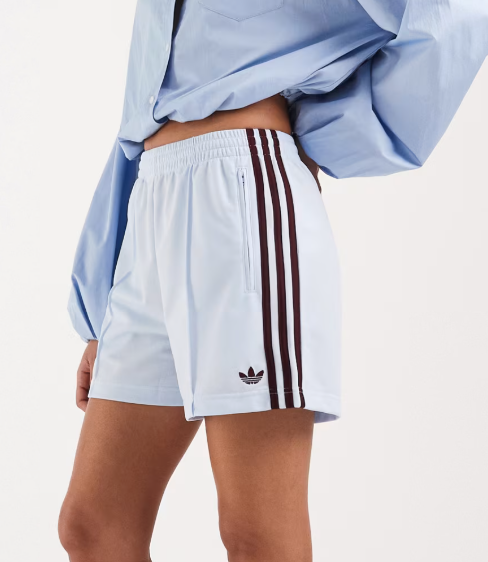 White Side-Stripe Running Shorts