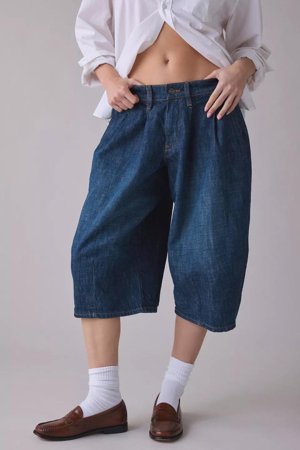 Blue Denim Bermuda Shorts