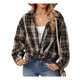 Braunes Karo-Oversized-Hemd