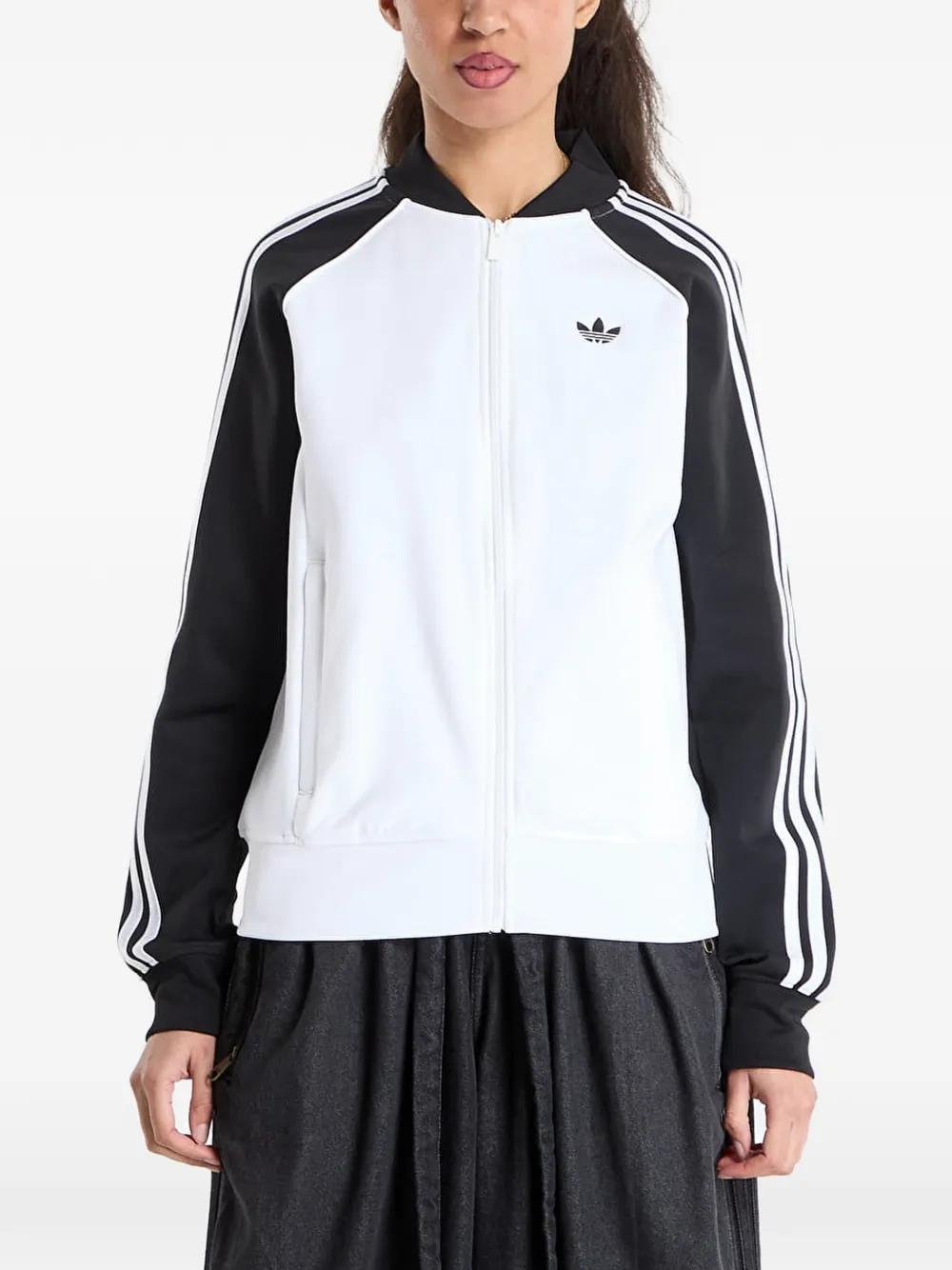 White and Black Track Jacket