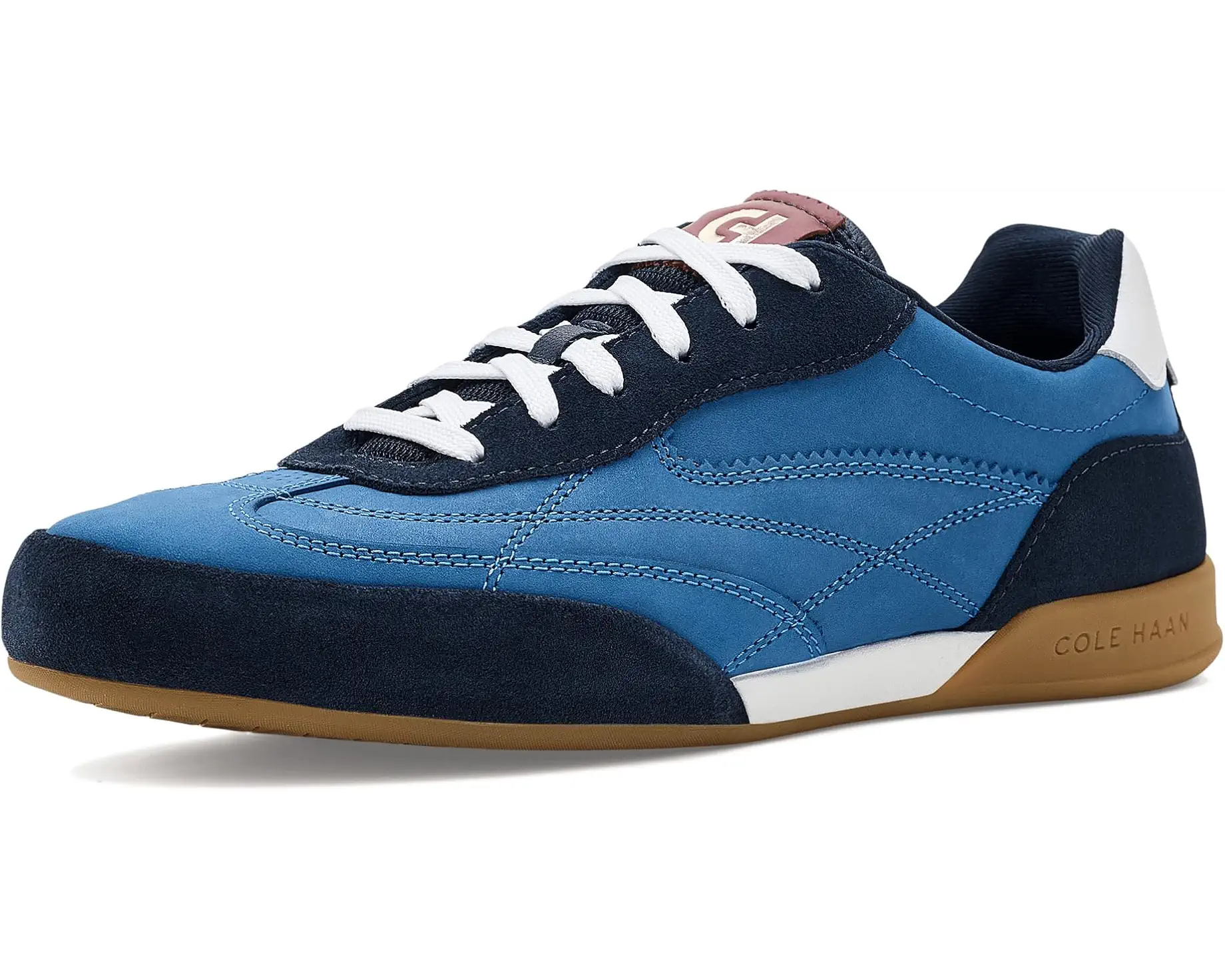 Blue Suede Retro Sneakers