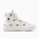 White High-Top Canvas Sneakers
