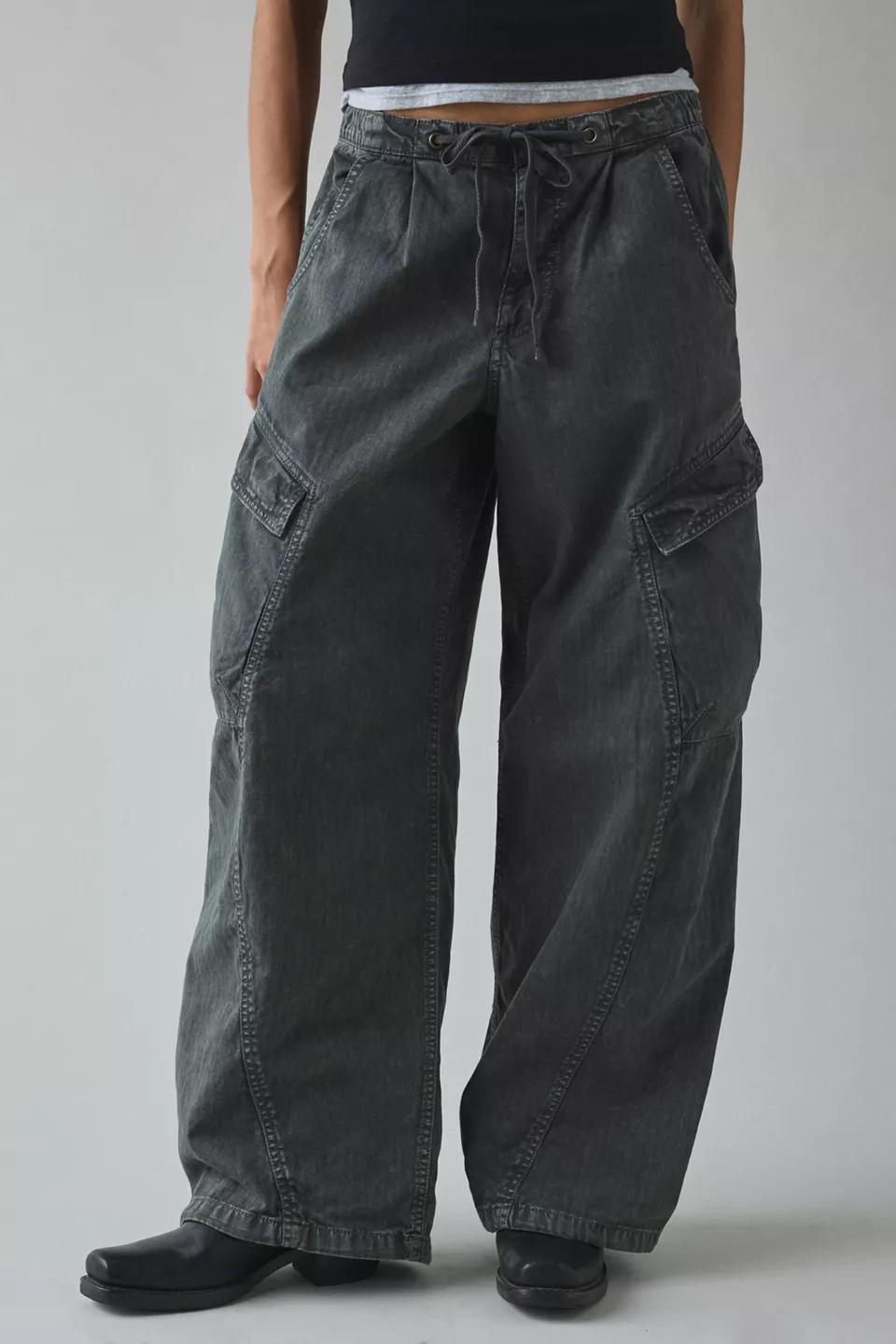 Grey Cargo Pants