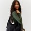 Black Nylon Shoulder Tote