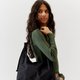 Black Nylon Shoulder Tote