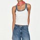 White Ringer Tank