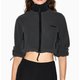 Charcoal Cropped Track Jacket