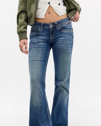 Blue Bootcut Jeans