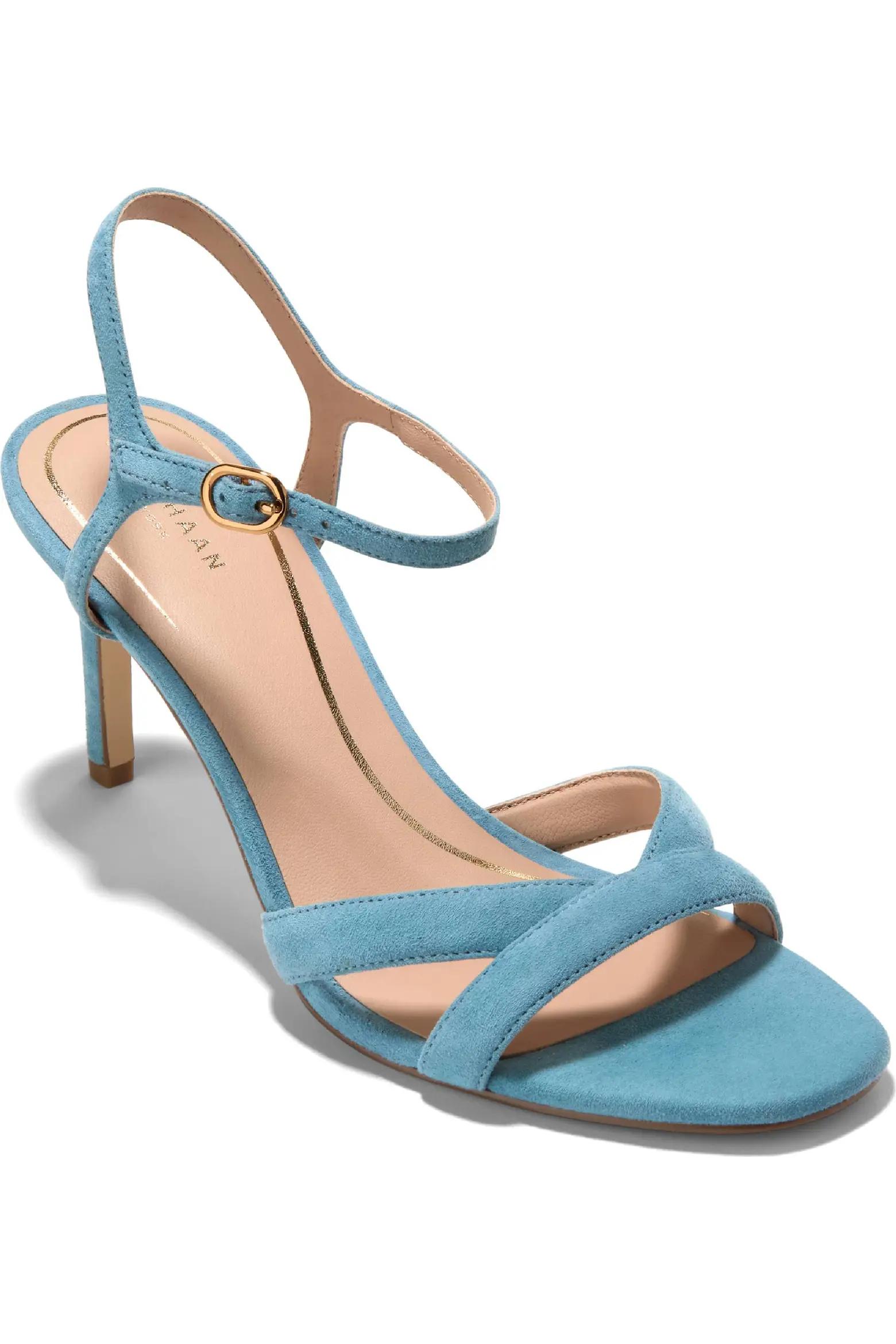 Light Blue Strappy Heeled Sandals