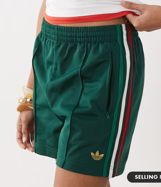 Green Side-Stripe Running Shorts