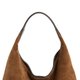 Brown Suede Shoulder Bag