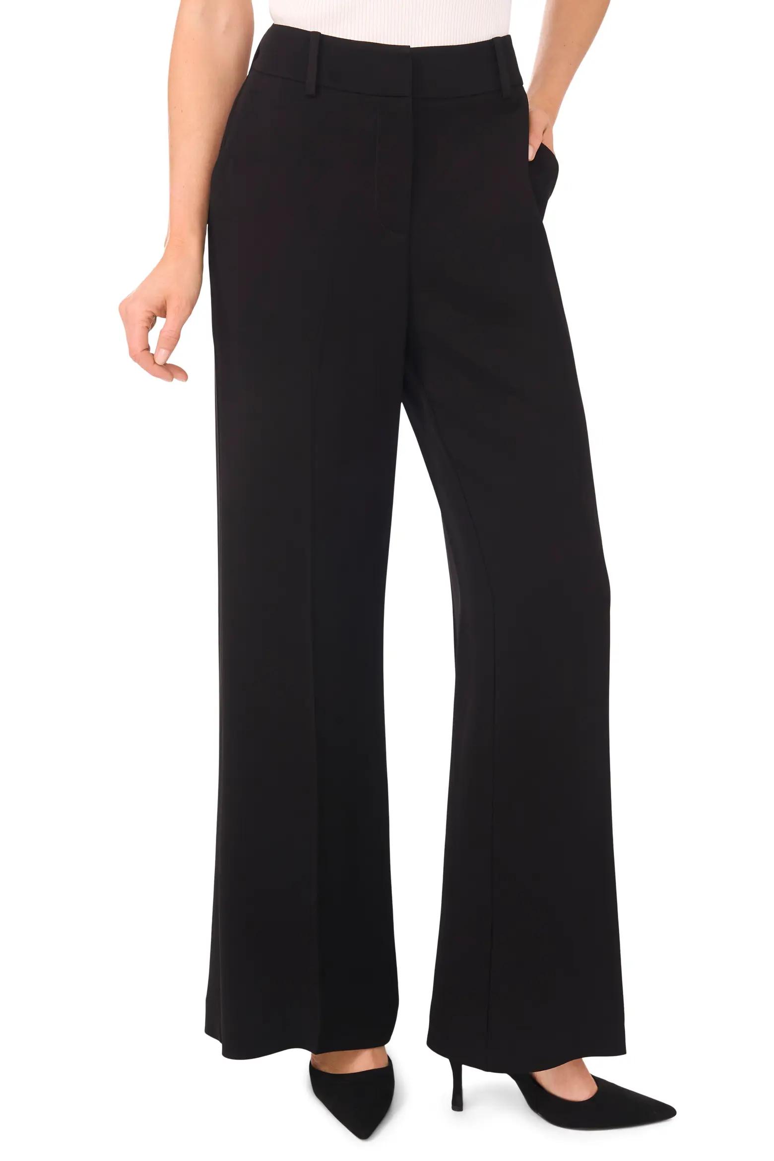 Black Wide-Leg Trousers