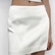 White Paneled Mini Skirt