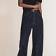 Dark Indigo Wide-Leg Jeans