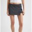 Grey Wrap Mini Skirt
