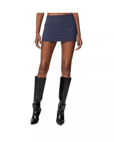 Navy Mini Skirt