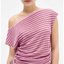 Striped Asymmetric Crop Top