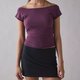 Plum Off-Shoulder Top