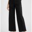 Schwarze verkürzte Marlenehose