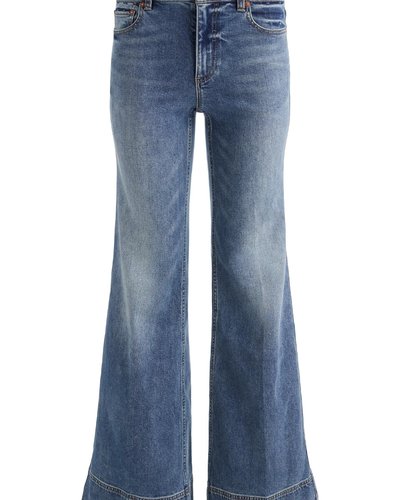 Light Wash High-Waist Wide-Leg Jeans