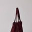 Burgundy Canvas Tote Bag
