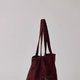 Burgundy Canvas Tote Bag