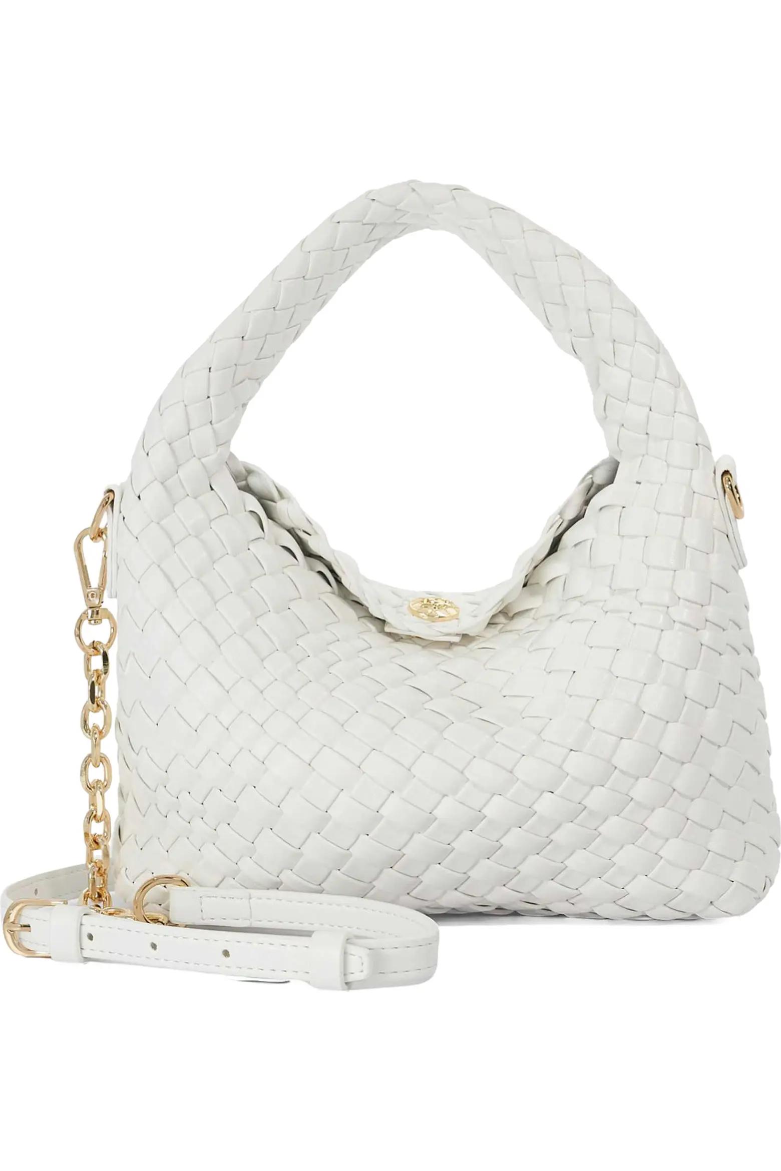 White Woven Shoulder Bag