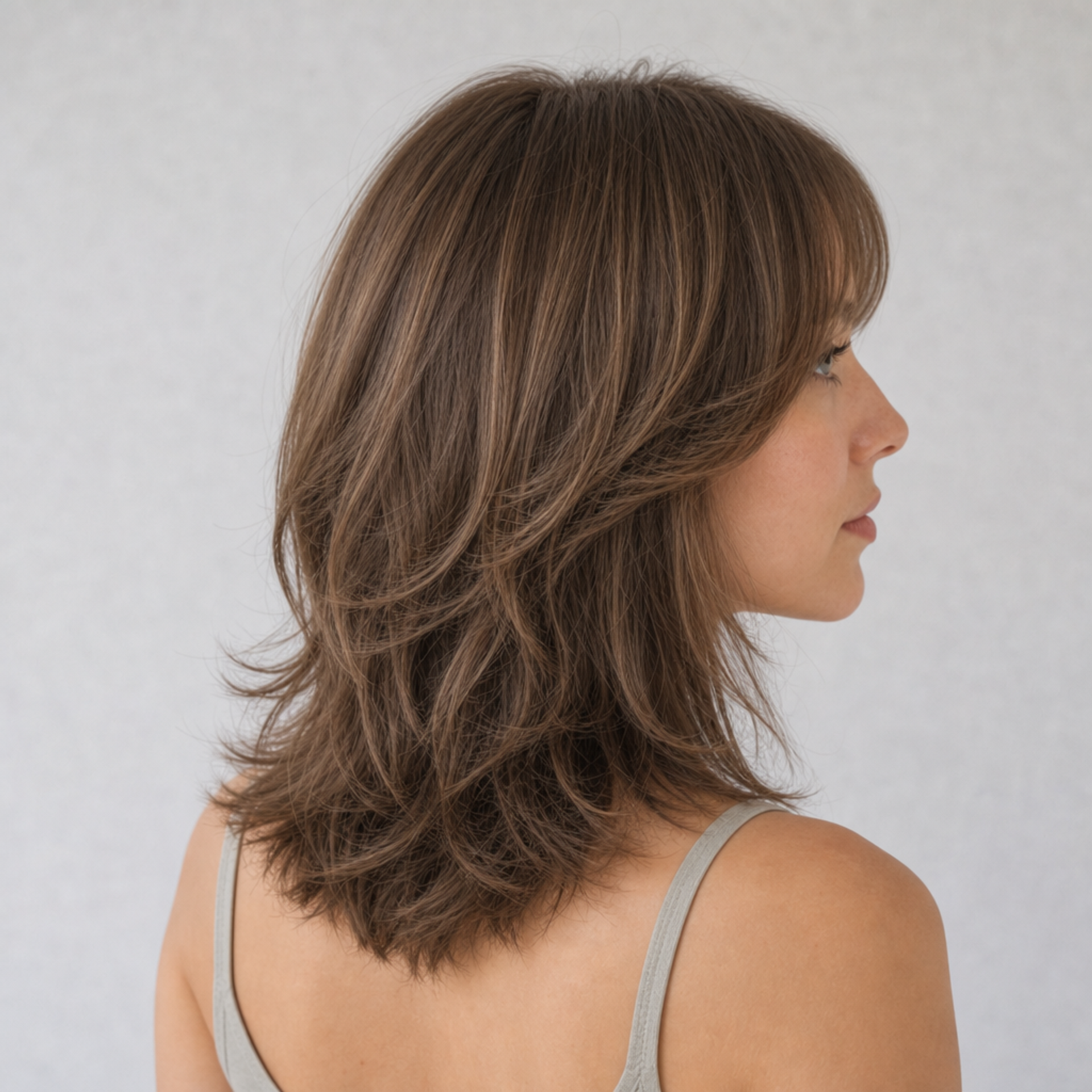 Layered Cut with Bangs — angle 2