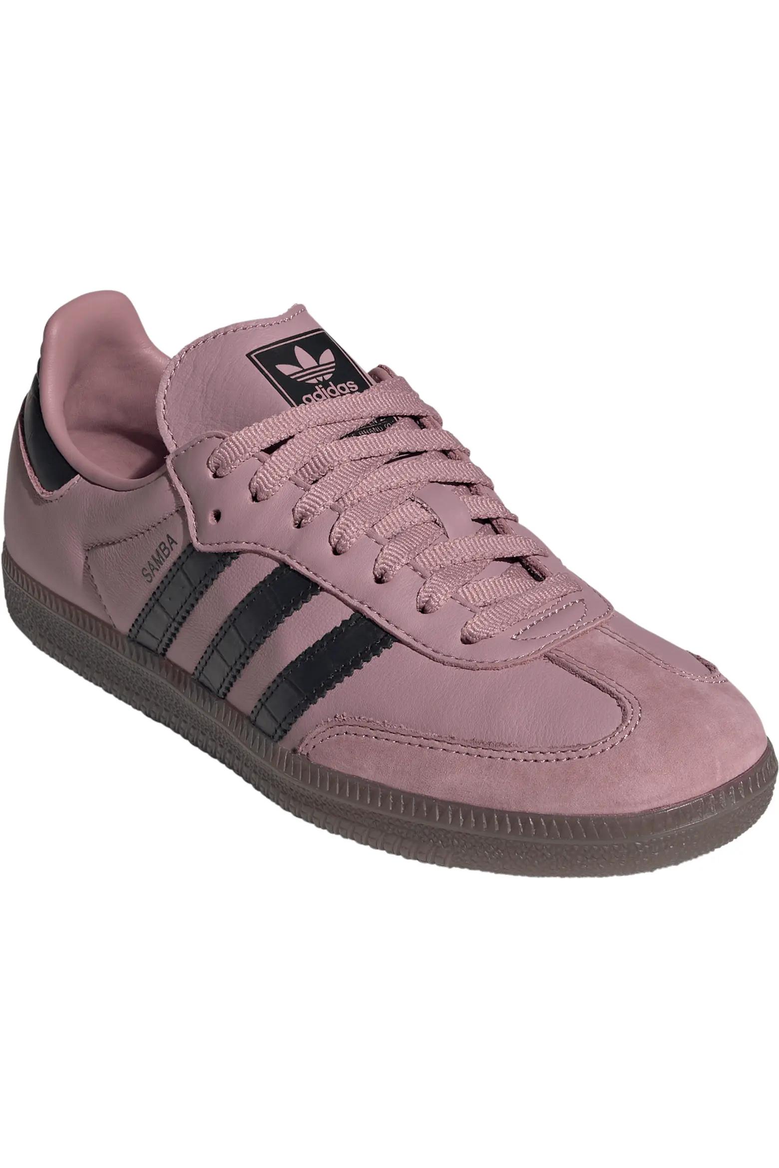 Pink Suede Retro Sneakers