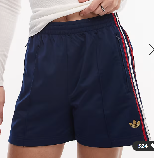 Navy Side-Stripe Athletic Shorts