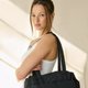 Black Structured Tote Bag