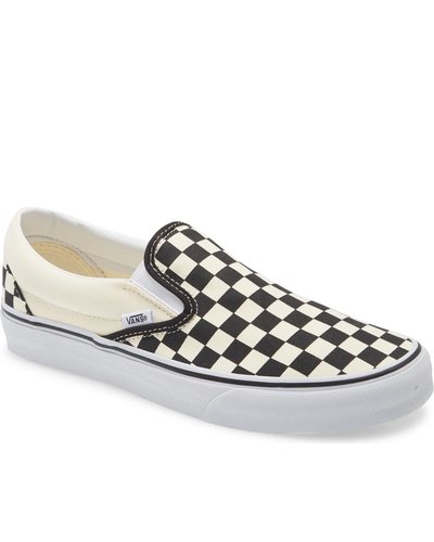 Checkerboard Vans Slip-Ons