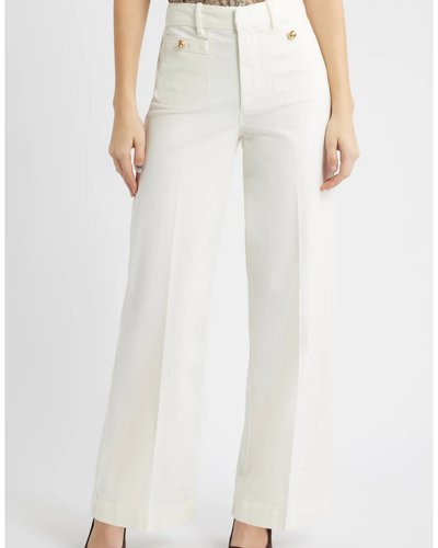 White Wide-Leg Trousers